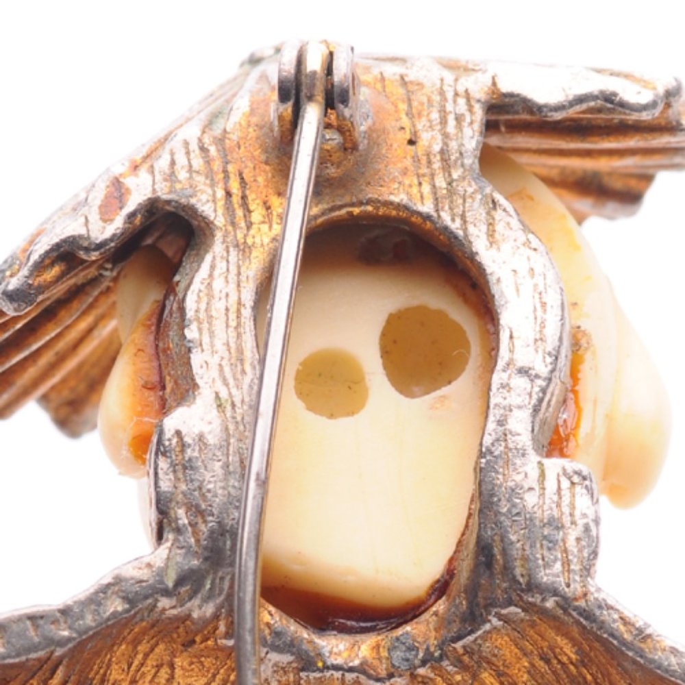 Rare Har Laughing Chinaman Brooch with Rhinestones - Picture 4 of 8